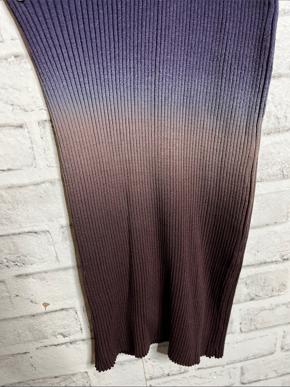 Staud Colleen dip dye ribbed stretch dress - Picture 4 of 7